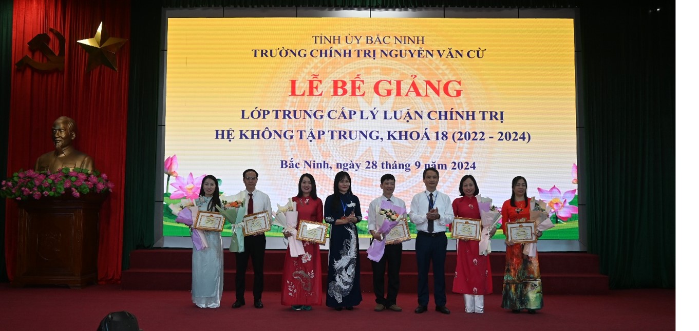 Bế giảng lớp Trung cấp lý luận chính trị hệ không tập trung, khóa 18 (2022-2024)